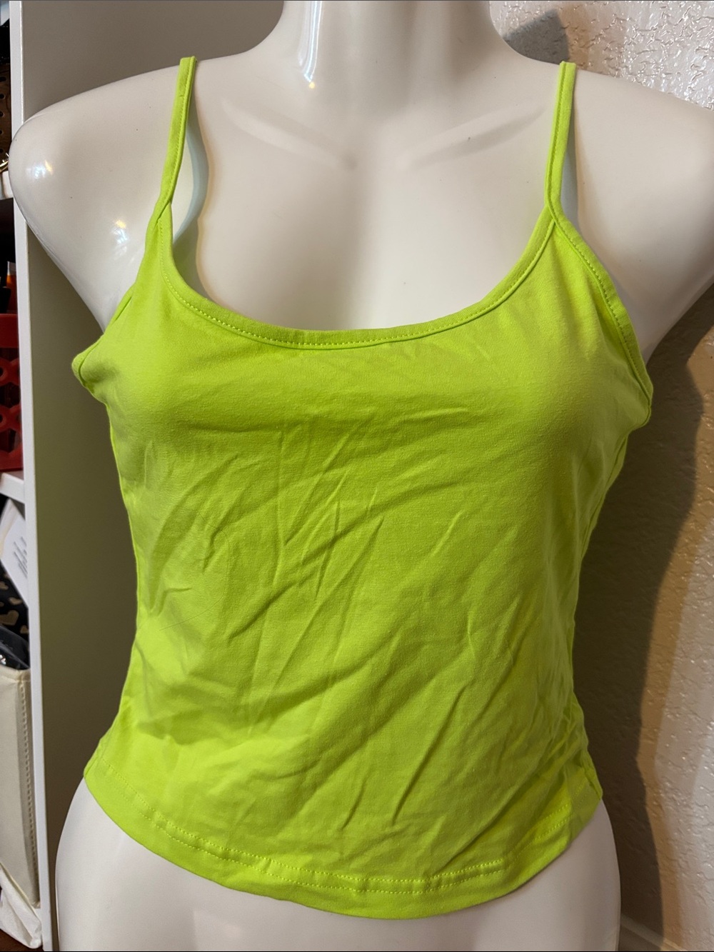 SHEIN Neon Lime Spaghetti Strap Camisole